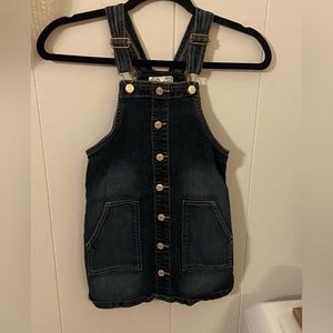 Jordache girls small 6/6x jean  overall/jumper